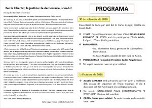 Programa actes 1 octubre 2018-2